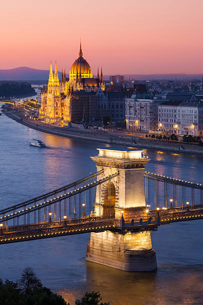istock Budapest cityscape with Chain Bridge and Parliament Building 477919151