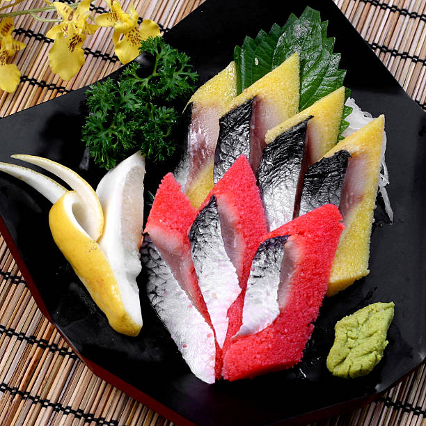 japanese food  sushi set  on table design photo