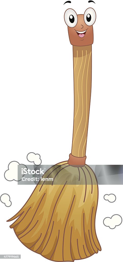 Cute Broom Cute broom. Broom stock vector