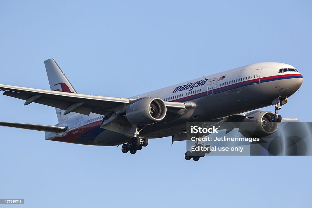 Malaysia Airlines Boeing 777-200/ER - Royalty-free Malaysia Airlines Foto de stock