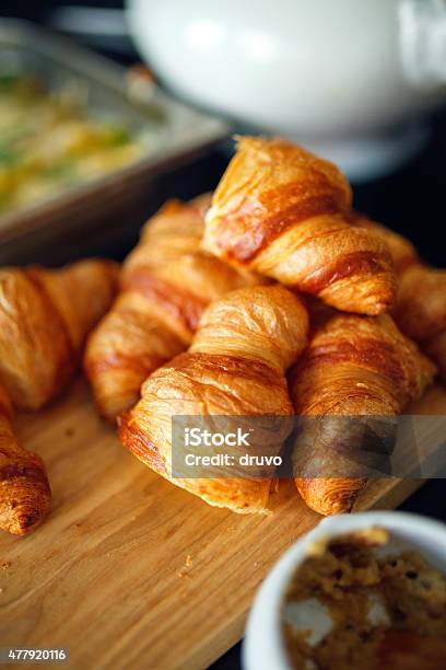 Croissants Stock Photo - Download Image Now - 2015, Abundance, Bread