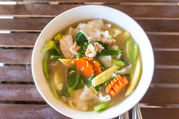 istock fried rice  noodle with pork and mixed vegetables 477921136