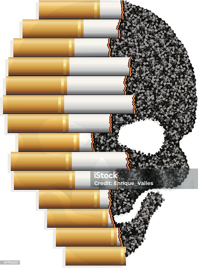 Fumeur addiction - clipart vectoriel de Abus de stupéfiants libre de droits