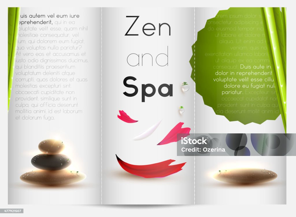 Brochure Design Spa - clipart vectoriel de Brillant libre de droits