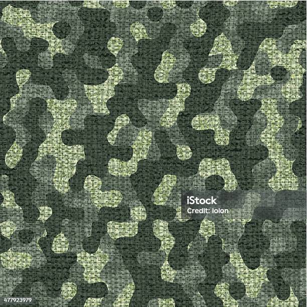Tissu Sans Couture De Camouflage Vert Vecteurs libres de droits et plus d'images vectorielles de Camouflage - Camouflage, Tenue de camouflage, Type de chasse