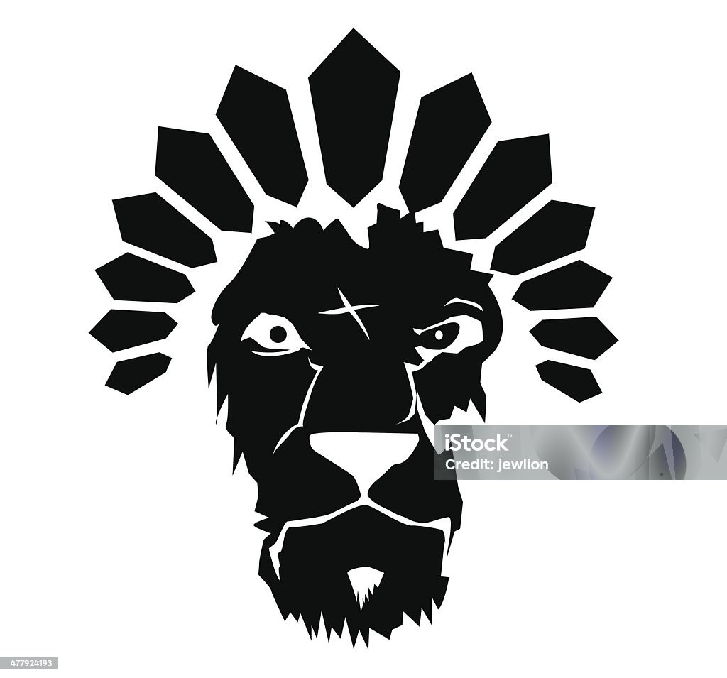 lion art - clipart vectoriel de Agression libre de droits