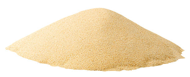 istock Pile of sand isolated on white 477924370