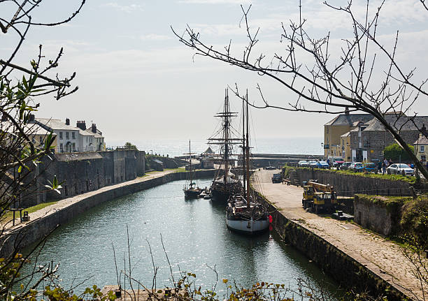 istock Masts of sailing ships in Charlestown Harbour 477924648
