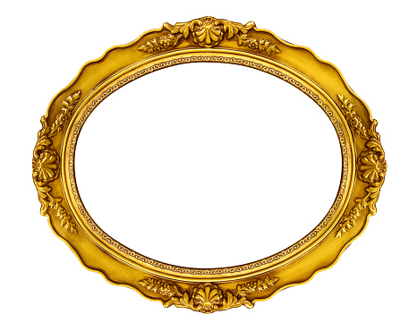 Marco de oro Oval photo