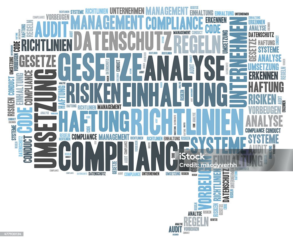 Compliance word cloud 2015 Stock Photo