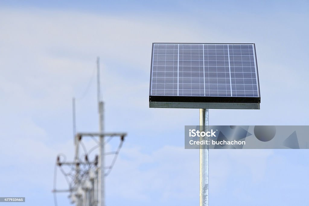 Industrielle installation photovoltaic - Lizenzfrei Bildeffekt Stock-Foto