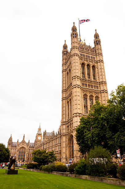 domy parlamentu w londynie, anglia - houses of parliament london london england famous place panoramic zdjęcia i obrazy z banku zdjęć