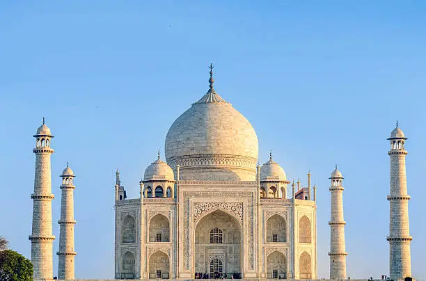 Photo of Taj Mahal, Blue sky, Travel to India