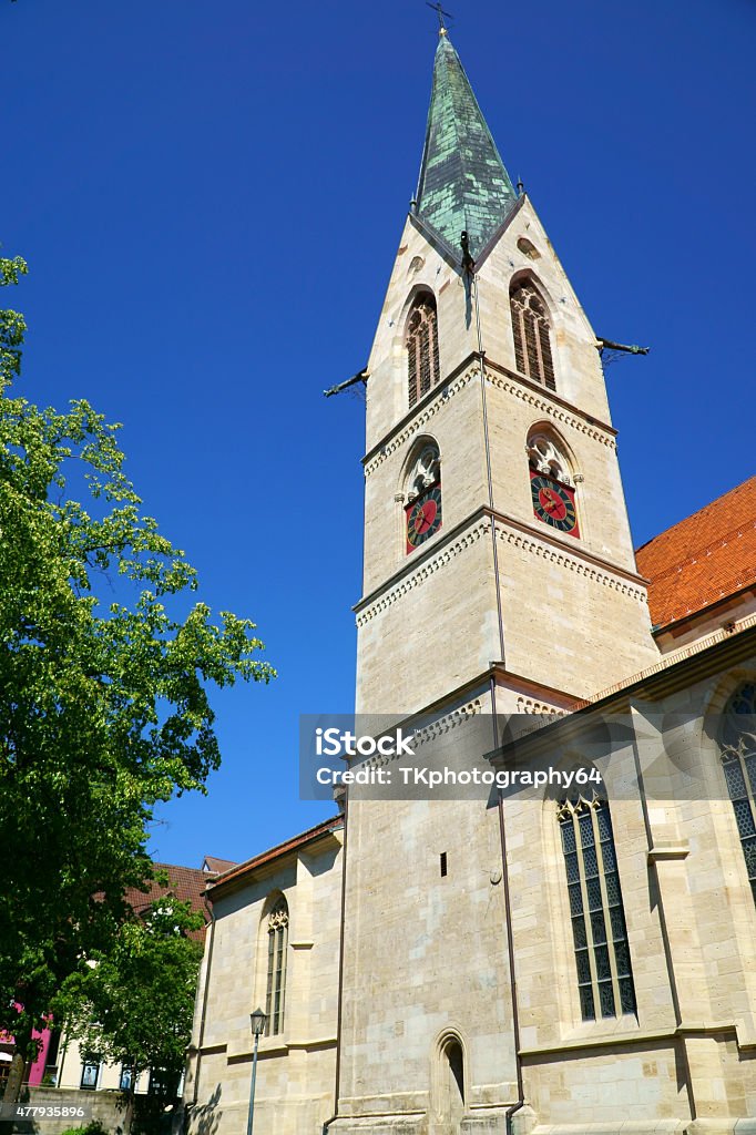 Holy Cross Cathedral in Rottweil Holy Cross Cathedral in the medieval town of Rottweil, in Baden-Württemberg 2015 Stock Photo