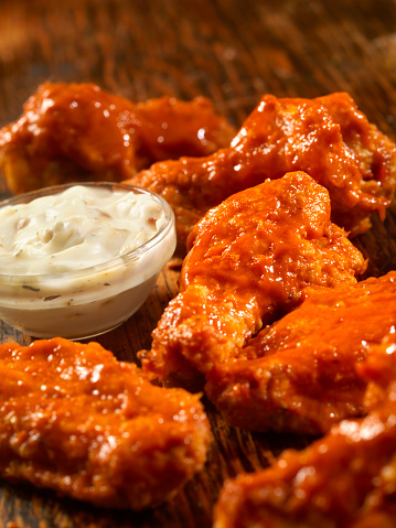 Buffalo Hot Chicken Wings -Photographed on Hasselblad H3D2-39mb Camera
