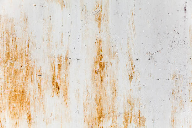 Rusted gray metal wall. Photo background texture