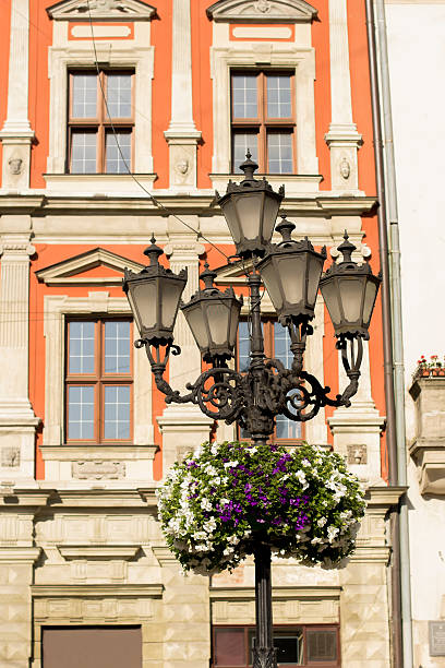 istock Old lantern on the street  in Lviv 477943768