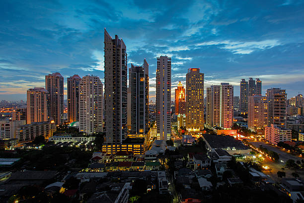 istock Bangkok Cityscape at twilight 477945289