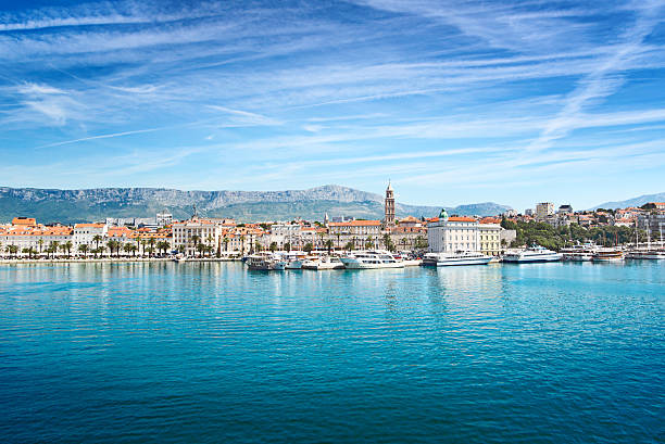 Split Split, Croatia, view from the sea split croatia stock pictures, royalty-free photos & images