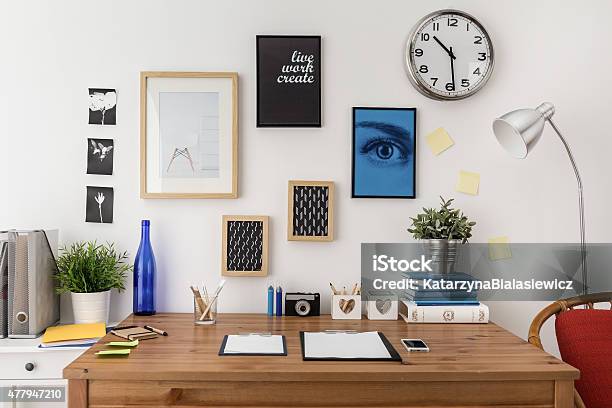 Well Prepared Materials Stock Photo - Download Image Now - Desk, Home Office, Neat