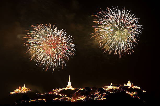 istock Fireworks show in Thailand 477948897