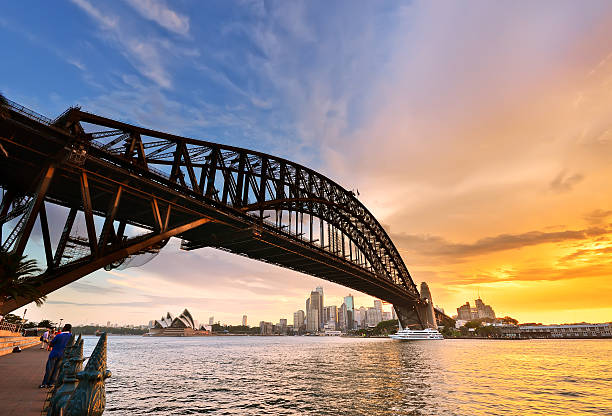 istock View of Sydney Harbor at dusk 477949532