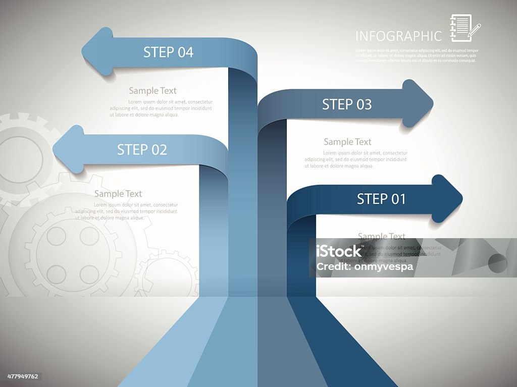 Layout Design Examples Used Arrows Abstract Arrows 4 Steps Can Be Used For Workflow Layout Stock ...