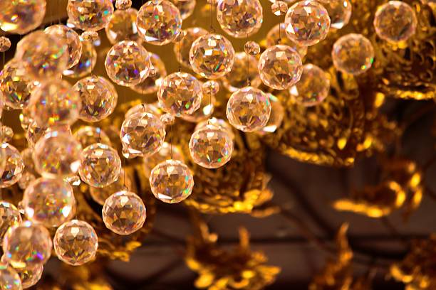 istock chandelier with crystal ball 477951523