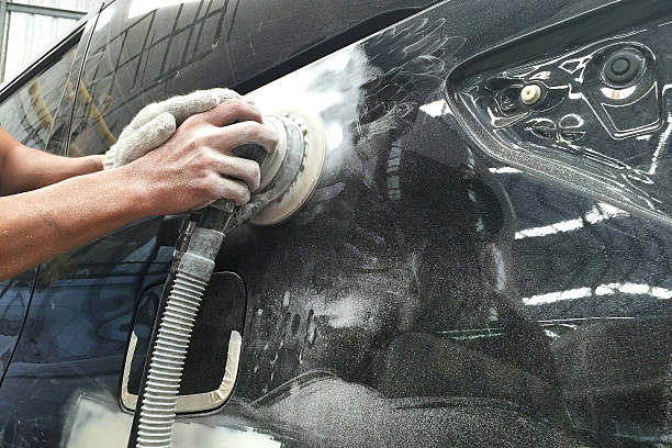 istock Car body work auto Repair paint after the accident 477953488