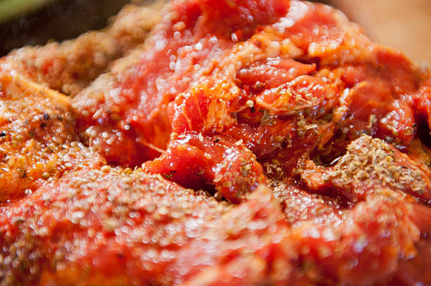 Meat close up. stock photo