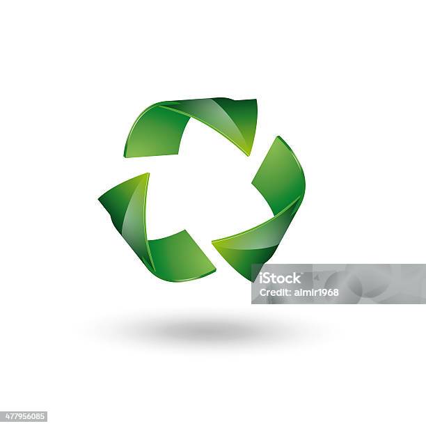 Simbolo Del Riciclaggio - Fotografie stock e altre immagini di Colore verde - Colore verde, Conservazione ambientale, Forma
