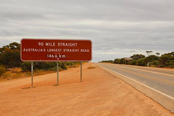 istock Australian long straight highway road 477960336