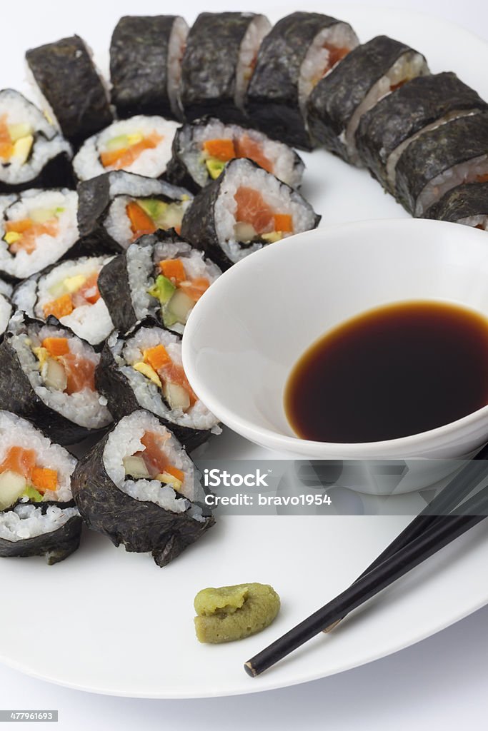 Sushi-Teller - Lizenzfrei Asiatische Kultur Stock-Foto