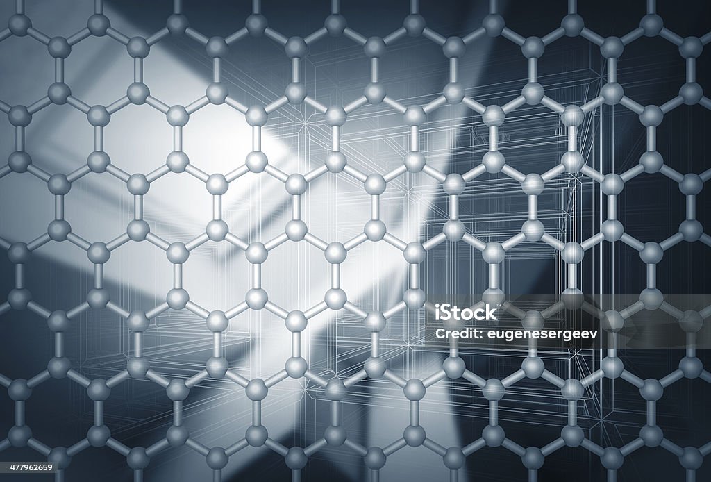 Graphene Lagenlook Struktur-Modell - Lizenzfrei Abstrakt Stock-Foto