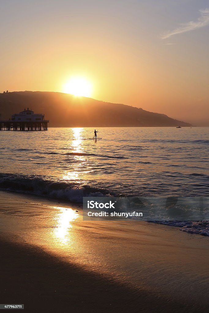 Malibu: Pier Sonnenaufgang - Lizenzfrei Abenddämmerung Stock-Foto