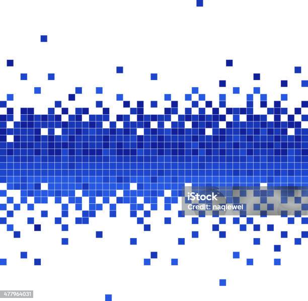 Blue Digital Data Flowing Background Stock Illustration - Download Image Now - Data, White Background, Flowing