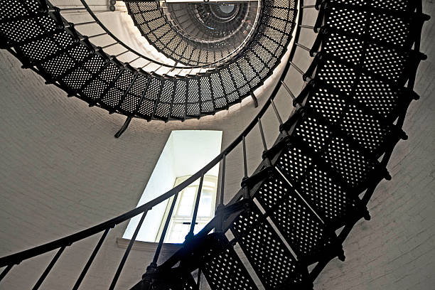 istock beautiful iron stairs in lighthouse 477970365