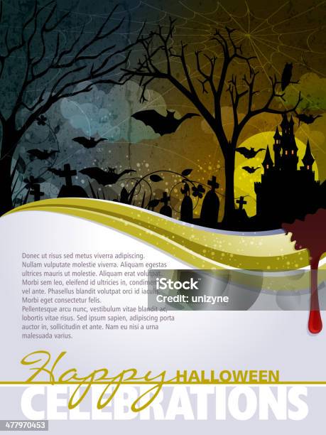 Halloween Background With Copy Space Stock Illustration - Download Image Now - Backgrounds, Halloween, Bat - Animal