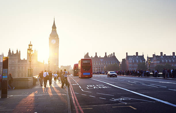 istock people on Westminster Bridge at sunset, London, UK 477973492
