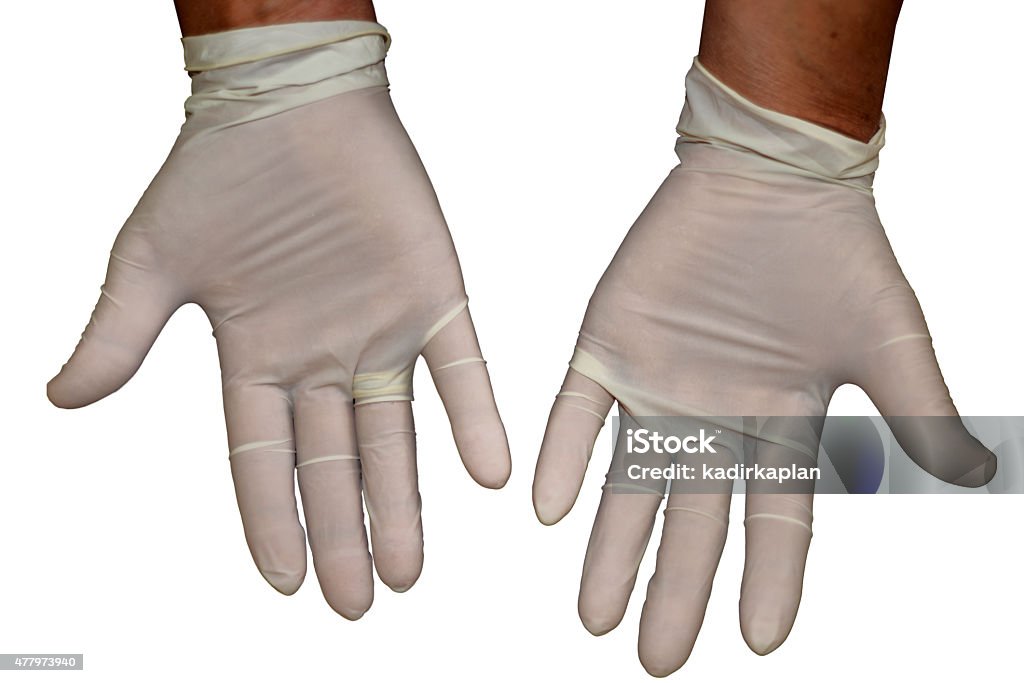 Latex gloves 2015 Stock Photo