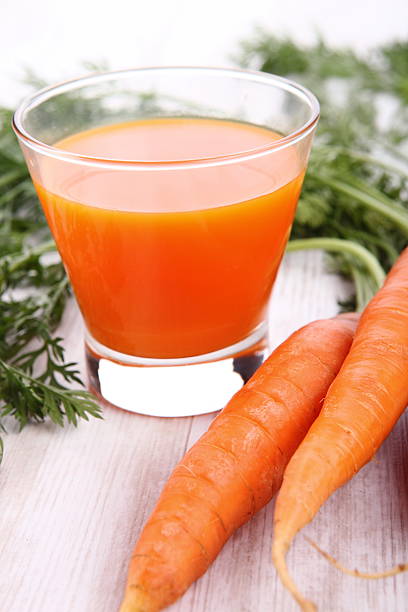 carrot juice stock photo