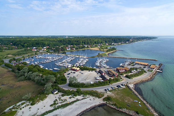 istock Aerial view of Nivaa harbour in Denmark 477977484