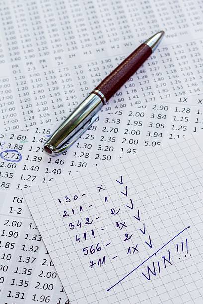 istock The note with the win selection of the winning codes 477977984