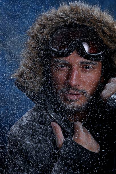 istock Skier Man Freezing in Cold Weather 477979047