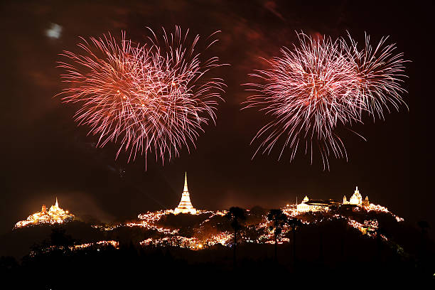 istock Fireworks show in Thailand 477979243