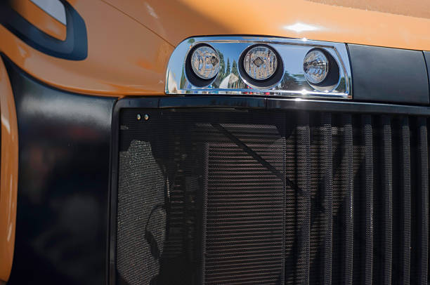 istock The headlight  tractor. Small depth of field 477980256