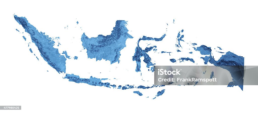 インドネシア Topographic マップ絶縁 - インドネシアのロイ�ヤリティフリーストックフォト