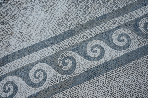 Detail from a mosaic in Pompeii