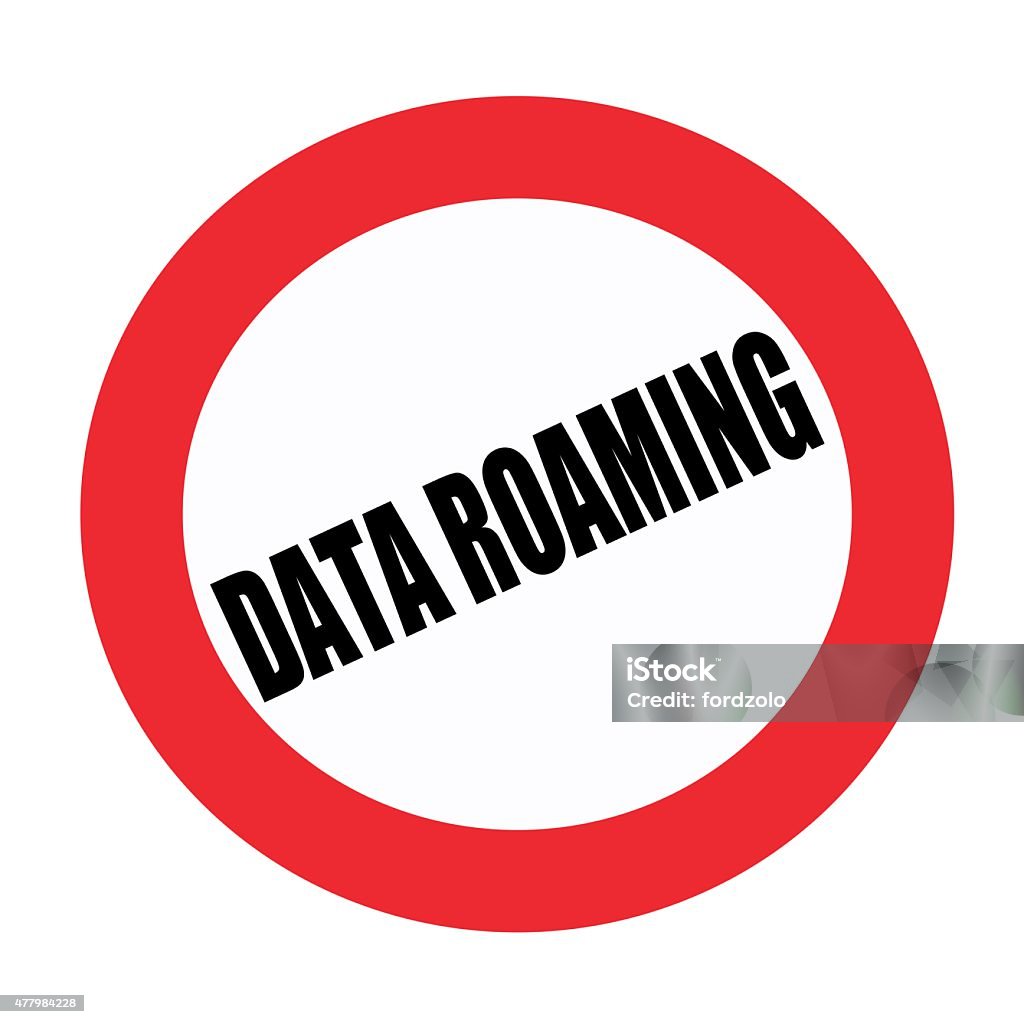 Datenroaming Icon Data Roaming Black Stamp Text On White Stock Illustration - Download ...