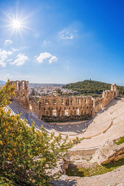 istock Odeon theatre in Athens, Greece, view from Acropolis 477984616